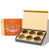 VAHDAM, GLOW - Confezione Regalo Assortita Di Tè Di - 6 Tè Sfusi | Elegante Confezione Regalo Da Per Donna | Regali Di Tè Di Per Le Donne