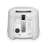 De'Longhi F28211 Friggitrice con Timer Digitale e Cestello Rotante, Termostato Regolabile, Filtro Removibile Antiodore, Capacità Olio 1.2L, Amplio Oblo', Vasca Antiaderente, Cestello Saliscendi