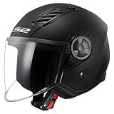 Casco LS2 OF562 Airflow II Solid Black Matt taglia L 60cm.