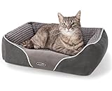 Pecute Cuccia Cane Interno, Cuccia per Cani, Divano Letto per Cane, Cuscino per Cani, Superficie in Peluche, Bordi Alti, 50x43x18cm