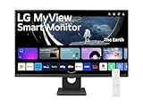 LG 27SR50F Smart Monitor 27' Full HD LED IPS HDR10, 1920x1080, smart webOS 23 con app di streaming, Audio Stereo 10W, 2x HDMI, 1x USB, WiFi, Miracast, AirPlay, Telecomando, Nero