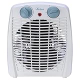Ardes SIROCO Termoventilatore Elettrico Portatile con 2 Livelli di Potenza, Ventilazione Estiva, Termostato Regolabile, Protezione dal Surriscaldamento e Maniglia per il Trasporto