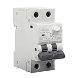 Interruttore Magnetotermico Differenziale 16A 30MA 1P+N Salvavita RCBO 6KA MCB corrente di errore AC 230V con protezione da sovraccarico e cortocircuito montaggio su guida DIN.