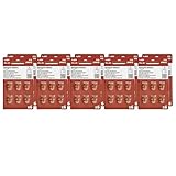 Amazon Basics Confezione da 60 batterie zinco-aria per apparecchi acustici, misura 312, 1,45 Volt, linguetta marrone, durata 4 anni, Confezione Sicura per Bambini (Usare le Forbici per Aprire)