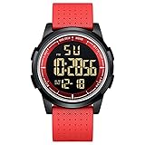 GOLDEN HOUR Ultra-Sottile Minimalista Sport Impermeabile Orologi Digitali Uomo con Display Ampio Angolo Cinturino in Gomma Orologio da Polso per Uomini Donne