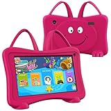 okulaku Tablet Bambini 7 Pollici Tablet Per Bambini 32gb Rom 64gb Espandibile,Tablet Per Bambini 3 A 12 Anni Con Custodia Protettiva Wifi Doppia Fotocamera Controllo Parentale Bambini App