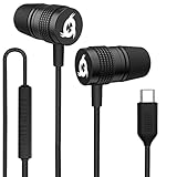 KLIM F1 Auricolari con filo e microfono + Garanzia di 5 anni + Auricolari in ear con cuscinetti in memory foam + USB-C + NOVITÀ