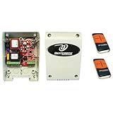 KIT CENTRALE CENTRALINA UNIVERSALE APRI PER SERRANDA AVVOLGIBILI + 2 TELECOMANDI