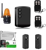 KIT BASE PER AUTOMATIZZARE UN MOTORE SERRANDA AVVOLGIBILE AUTOMAZIONE GARAGE CON N°1 Centralina universale con tasti manuali + 2 RADIOCOMANDI + LAMPEGGIANTE A LED + COPPIA DI FOTOCELLULE