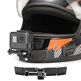 Lupholue Kit di montaggio per casco da moto con cuscinetti curvi adesivi Compatible with GoPro Hero 12 11 10 9 8 7 (2018), 6 5, Hero Black, Session, Xiaomi Yi, SJCAM, AKASO, Campark