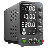 Alimentatore CC variabile, alimentatore da banco commutabile 32V,10A con ricarica rapida USB e Type-C da 20W, manopola di regolazione fine e di corasione dell'encoder, interruttore di uscita SPS-3010V