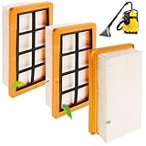 3 filtri a pieghe piatte, accessori per filtro Kärcher AD4 Premium, AD2, AD2 Battery, AD3 Premium, AD3, AD 3.200, AD 3.000, per aspirapolvere Kärcher KFI 7420, 6.415-953.0