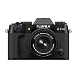 Fujifilm X-T50 Fotocamera Digitale Mirrorless 40MP KIT XC15-45mmF3.5-5.6, Sensore X-Trans CMOS 5 HR, IBIS, Filmati 6.2K 30p, Mirino EVF, Schermo LCD 3' tiltabile, Nero
