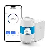 Meross Termostato intelligente per radiatore con hub, termostato per riscaldamento Wi-Fi, compatibile con HomeKit, Alexa e Google Assistant, controllo vocale, programmazione, rilevamento apertura