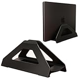 Psitek Supporto verticale per computer portatile, supporto per MacBook con regolazione della larghezza senza attrezzi, in alluminio anodizzato per scrivania, misura universale per laptop da 10 a 17