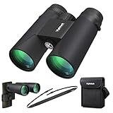 Kylietech Binocolo Professionale Alto Ingrandimento - Prisma BaK-4 e Lente FMC, Impermeabile, Messa a Fuoco Veloce, 12x42 Binocolo con Adattatore Telefonico per Birdwatching, Escursionismo, Caccia