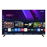 KIANO Elegance 50' Smart TV VIDAA, UHD 4K, D-LED, HDR, Dolby Digital Plus, Wi-Fi, HDMI/USB, DVB-T2/S2/C, Design senza cornice, Registrazione PVR, 178° Angolo di visione