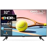 CHiQ TV L32G7L, 32 pollici, 720p, Smart TV, Android11,HDR, WiFi,Bluetooth, Google Assistant,Chromecast,Netflix,Prime Video,YouTube,Triple Tuner(DVB-T2/T/C/S2), HDMI/USB, Dolby Audio, Nero