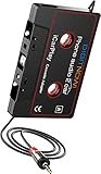 Digitnow auto cassetta adattatore audio tape, ascolta il tuo iPod o altri dispositivi audio tramite il lettore cassette da auto, jack da 3.5 mm.