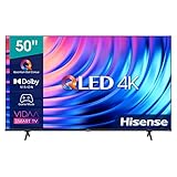 Hisense 50' QLED UHD 50E78HQ, Smart TV VIDAA 5.0, HDR Dolby Vision, VA, Controlli vocali Alexa, Tuner DVB-T2/S2 HEVC 10, lativù 4K, Nero, 50'