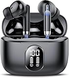 2026 Nuovo Cuffie Bluetooth, QXQ Auricolari Bluetooth 5.4 Hi-Fi Stereo con 4 ENC Mic, 40 Ore Mini Cuffiette Bluetooth Cancellazione Rumore Cuffie Wireless, Cuffie Senza Filo per Android/iOS, Nero Puro