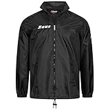 Nucleo Sport Giacca Antipioggia impermeabile Antivento da pioggia Rain Zeus x Uomo Unisex Donna Bambino (XL, Nero)