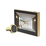 EZVIZ CP2 Spioncino Digitale a Batteria 1080P con Schermo a Colori da 4,3', Visione Grandangolare a 146°, Batteria Ricaricabile da 2200 mAh, WiFi 2.4 GHz, NO Rilevamento di Movimento, Colore Oro