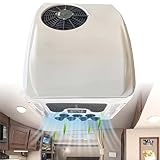 Condizionatore d'Aria 12V 24V DC Aria Condizionata Fredda E Calda Funzione Condizionatore d'Aria sul Tetto Sono Applicabili A Camion Condizionatore Camper Autobus,12V