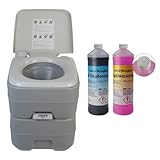 BB Sport Toilette Portatile WC Chimico 20l Opzionalmente Disponibili: Liquido Sanitario, Varianti di WC da campeggio:WC + 2 x 1L