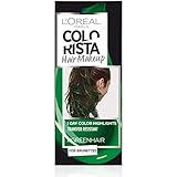 L'Oréal Paris Colorista Hair Makeup Colorazione Temporanea 1 Giorno per Ciocche e Punte, Tinta per Capelli Castani, Meches Verde Scuro, 30 ml