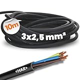 10 metri Lapp 1600118 H07RN-F 3G2,5mm² Cavo di gomma con conduttore di protezione verde-giallo 3x2,5mm