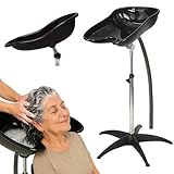 Altéax Lavatesta Portatile Per Parrucchieri Ovale, Regolabile in Altezza e Inclinazione – Dal Design Ergonomico può Essere Utilizzato Come Lavatesta per Disabili - Lavatesta Parrucchiera Professionali