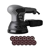 Cecotec Levigatrice Rotorbitale PerfectSurface 350 Rotate. 350W, 13000rpm, 12 Ricambi, Serbatoio di Polvere, Connessione per Aspirapolvere, Doppio Movimento Eccentrico, 26000mov/min, Cavo di 3m