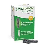 OneTouch® Delica® Plus lancette sterili per test glicemico per l’automonitoraggio della glicemia I 200 lancette sterili I Test glicemico a casa o in viaggio I 1 Confezione con 200 lancette sterili