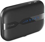D-Link DWR-932 Pocket Hotspot 4G LTE via SIM, Wi-Fi N150 Mbps, SIM e Micro SD Card Slot, Porta Micro USB, Inclusa Batteria Ricaricabile da 2020 mAh, Nero/Antracite