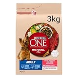 Purina ONE MINI Crocchette Cani Adult con Manzo e Riso, 1 Sacco da 3 Kg