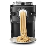 Philips Serie 7000 Macchina per la Pasta - Tecnologia ProExtrude, Pesatura Automatica, 8 Trafile, Impasto Perfetto, Facile da Pulire, Fino a 8 Porzioni, Nero (HR2665/93)
