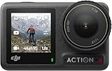 DJI Osmo Action 4 Combo Standard cam impermeabile 4K/120fps con sensore 1/1.3”, incredibili immagini con scarsa illuminazione, prestazioni cromatiche a 10 bit e D-Log M, batteria da 1770 mAh