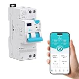 Interruttore Differenziale Wi-Fi Tuya 'Smart RCBO' Reset Automatico Disconnessione in Intensità 1-40A, Corrente di Perdita 30-100mA, Sovra/Sottotensione, Temperatura, Sovrappotenza Misurazione 2025