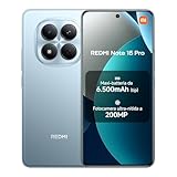 XIAOMI Redmi Note 15 Pro, Smartphone 8+256GB, Batteria massiccia da 6500 mAh, Fotocamera 200 MP, Resistenza IP65, Display AMOLED FHD+ da 6,77', Blu Ghiacciaio, Garanzia 2 anni, Caricatore non incluso