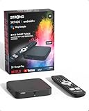 STRONG SRT420 Streaming Box Android TV, DVB-T 4K UHD, 2GB RAM + 8GB Memoria, Wi-Fi 5, Bluetooth BLE 5.0, HDR10+, Nero