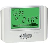 VEMER VE766800 MITHOS - Cronotermostato Digitale da Parete, Programmazione Settimanale, Alimentazione 230V, Bianco