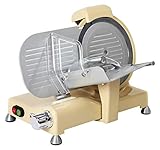 RGV Affettatrice 25 Special Edition Ivory - Ø 250 mm, 140 W, Pressamerce Lavabile in Lavastoviglie, Lama in Acciaio Temprato, Avorio