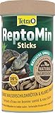 Tetra ReptoMin Sticks Cibo per Tartarughe - Alimento base bilanciato per tartarughe acquatiche adulte, lattina da 250 ml