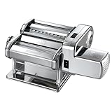 Marcato Atlasmotor Macchina Pasta con Motore, 100 W, Alluminio, Acciaio Cromato, Linea Basic.