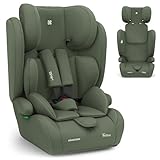 KikkaBoo Seggiolino Auto 9-36 kg i-PASS, Gruppo 1/2/3, Da 15 Mesi a 12 Anni, i-Size 76-150 cm, Poggiatesta Regolabile 13 Posizioni, Verde militare