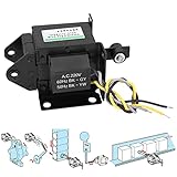 EVTSCAN Elettromagnete a Corrente Alternata 220V, con Forza Trazione 49 N, Corsa 20mm, Avvolgimento in Filo Rame, per Automazione Industriale, Robotica, Macchine Distributrici, Serrature per Porte