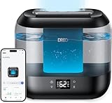 Dreo Umidificatore Smart per la Camera da Letto, Riempimento Superiore da 4L con Nebbia Fredda e Diffusore di Olio e Luce Notturna, Autonomia di 32 ore, Umidificatori Silenziosi per Casa, Ufficio