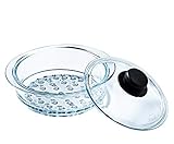 Pyrex® - Cesto a Vapore + Coperchio - Cucina a Vapore per Una Cucina Sana e gustosa! Prodotto in Francia