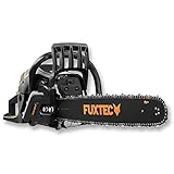FUXTEC Motosega a scoppio KS262-61,5cc Easy-Start con barra da 50cm (20') e protezione - motore potente da 2,4kW - miscela benzina/olio - con borsa per trasporto inclusa